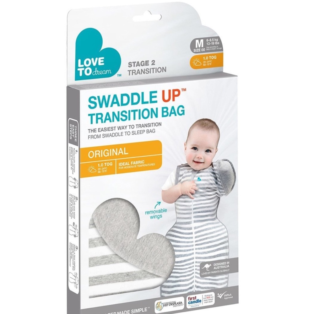 Swaddle Up Transition Bag in Gray - size Medium